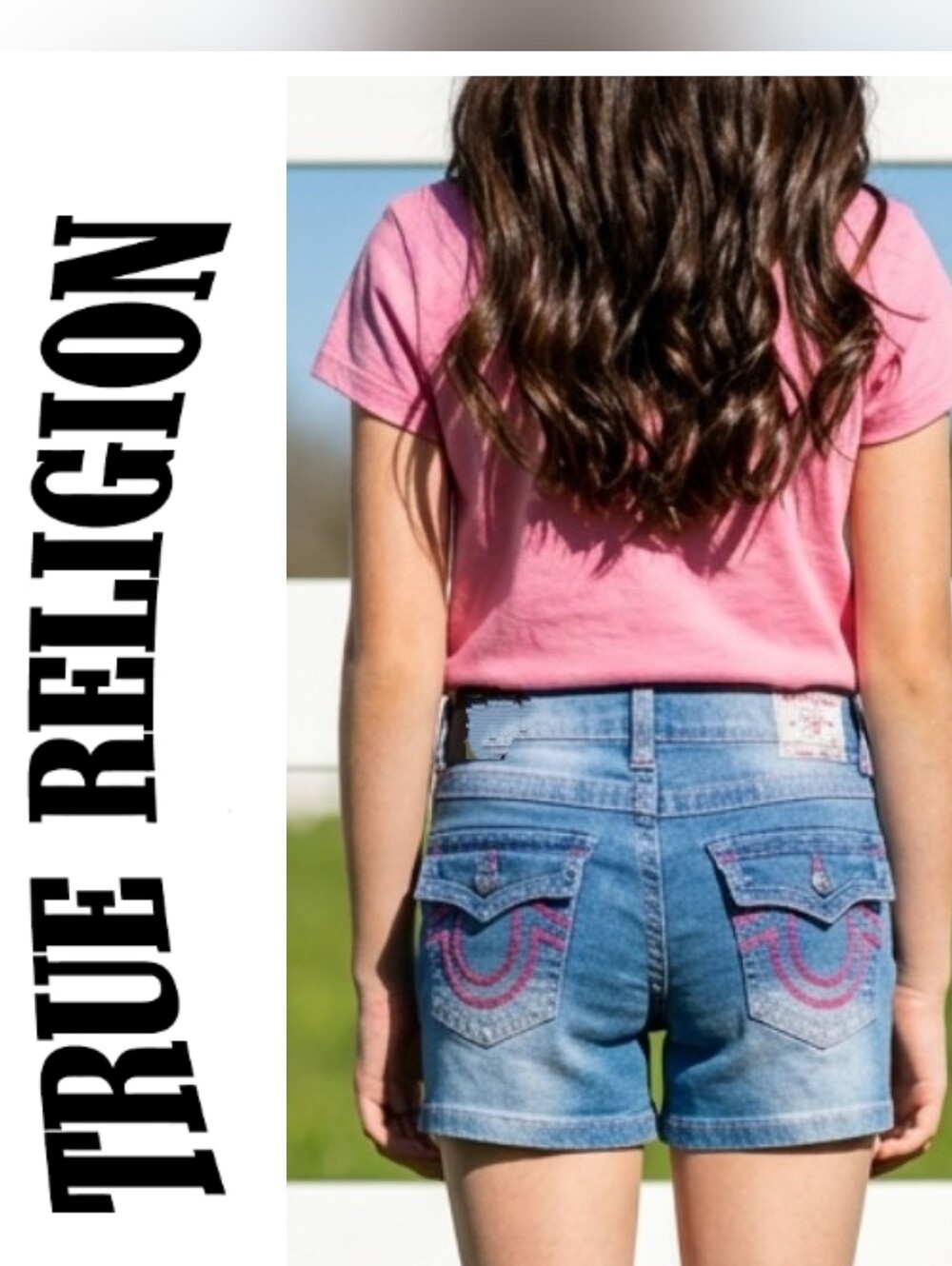 True Religion JAYDE Mid Rise Shorts